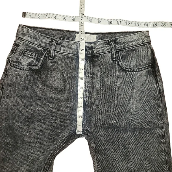 Free People We The Free Maggie Distressed Raw Hem Bottlerocket Mid-Rise Jeans 26 - Picture 14 of 16